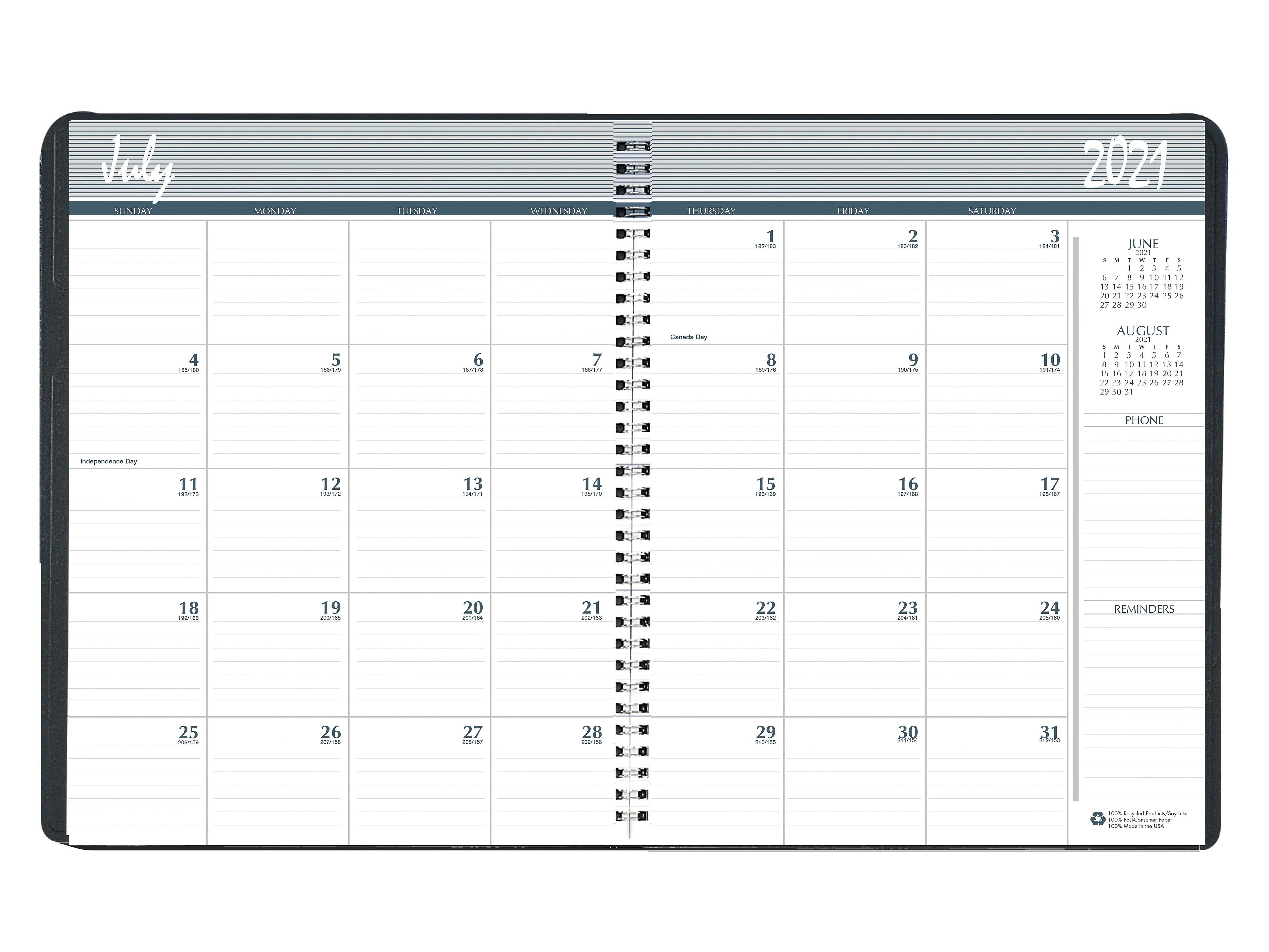 House of Doolittle 2021-2022 8.5" x 11" Academic Planner Black 26502-22