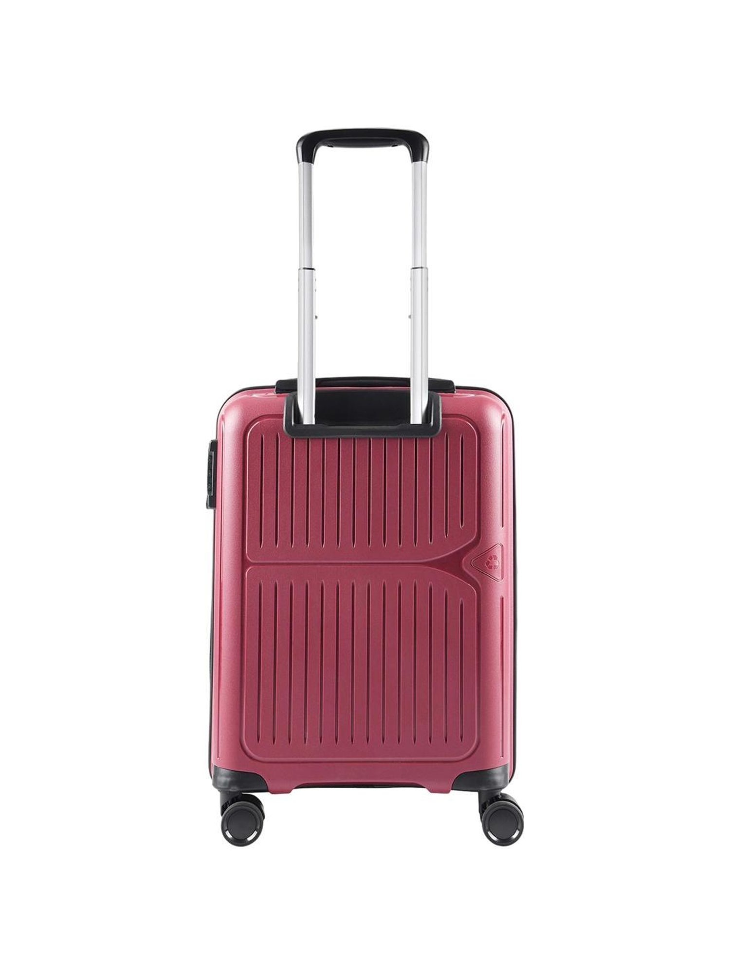 Aristocrat Maroon Textured Hard Cabin Trolley Bag - 22 cm