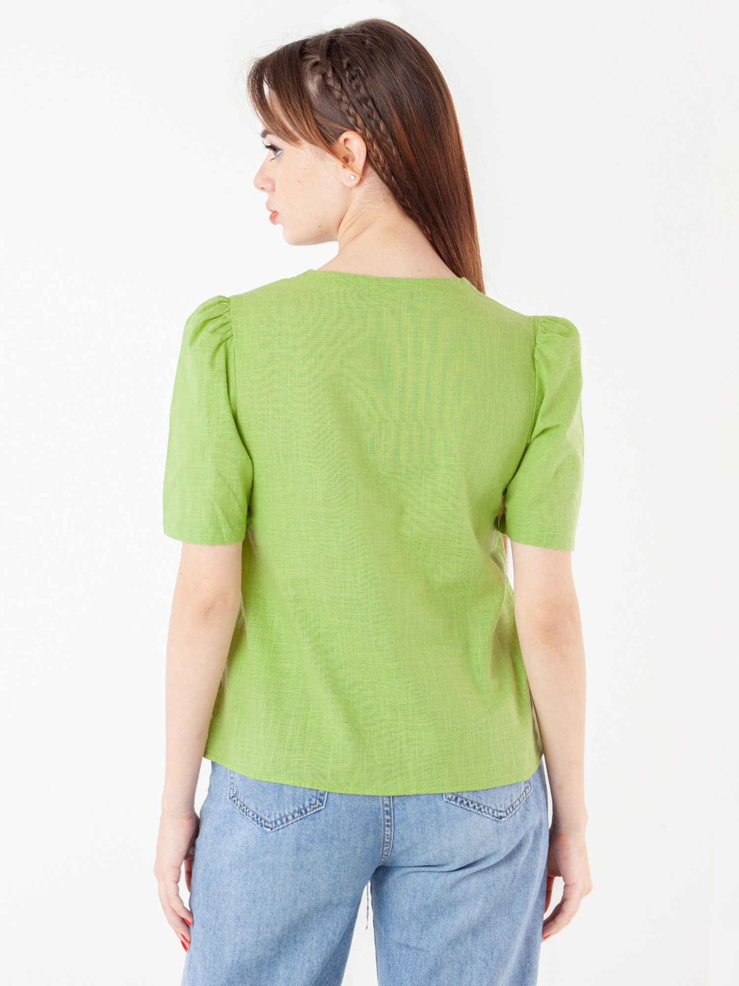 Zink London Green Cotton Top