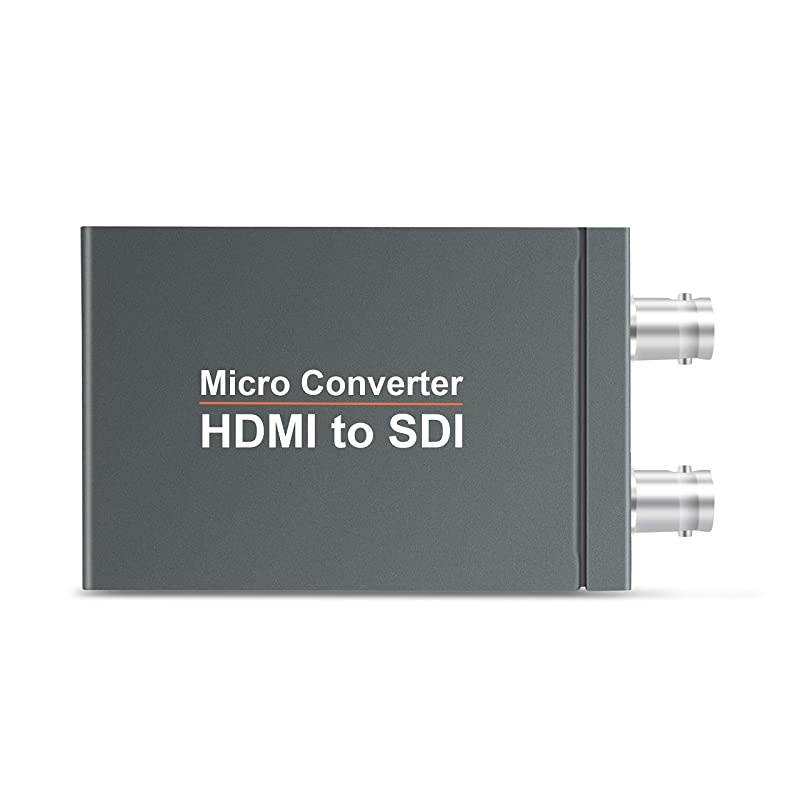 Micro Converter HDMI to SDI with PowerHDMI in to Two SDI Output Mini 3G HD SDSDI Video Converter Adapter with Audio EmbedderSupport 1080P 60HzAuto Format Detection for CameraHDMI to SDI