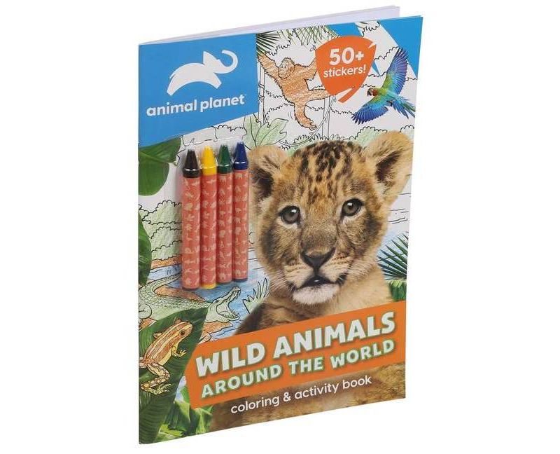 Animal Planet: Wild Animals Around the World Coloring and Activity Book - (Paperback)