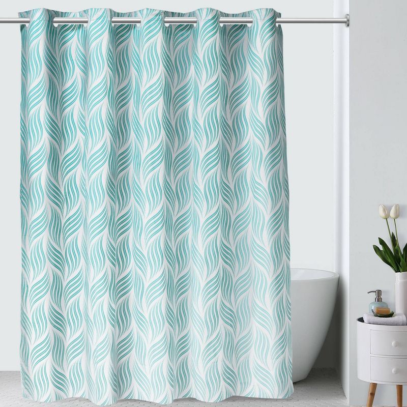 Hatchmark PEVA Shower Curtain- Hookless
