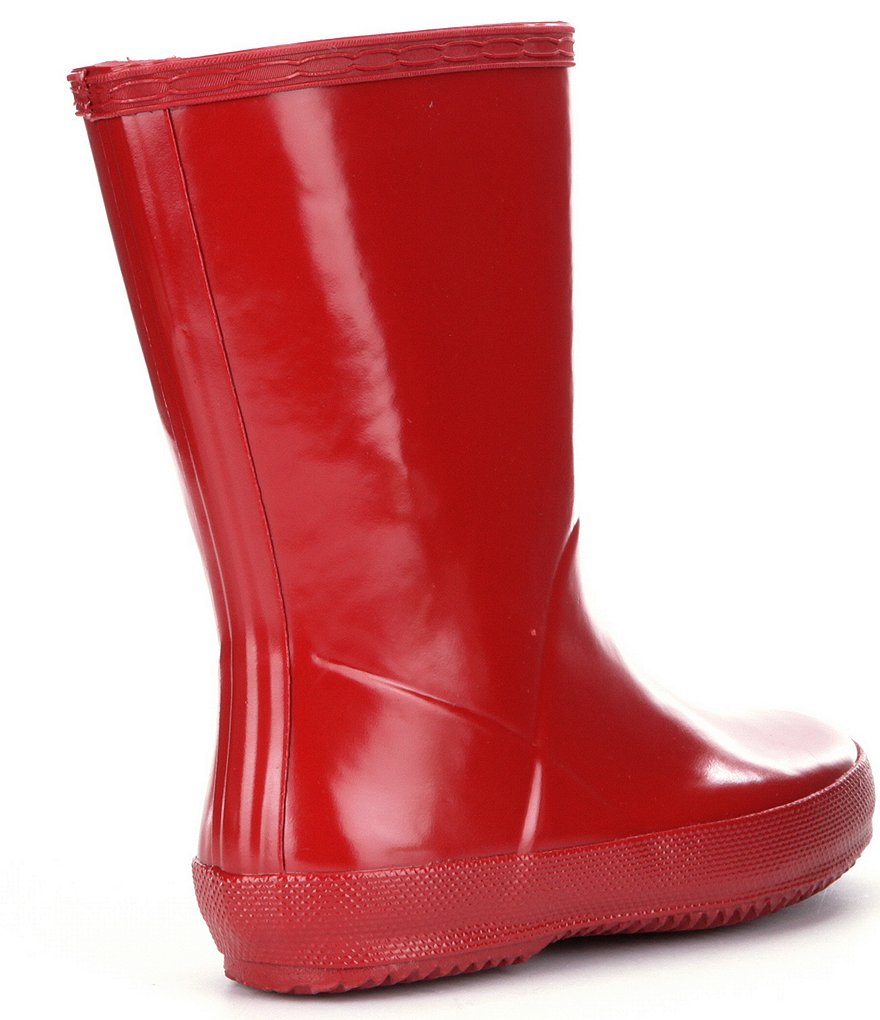 Hunter First Gloss Kids' Waterproof Rain Boots (Infant)
