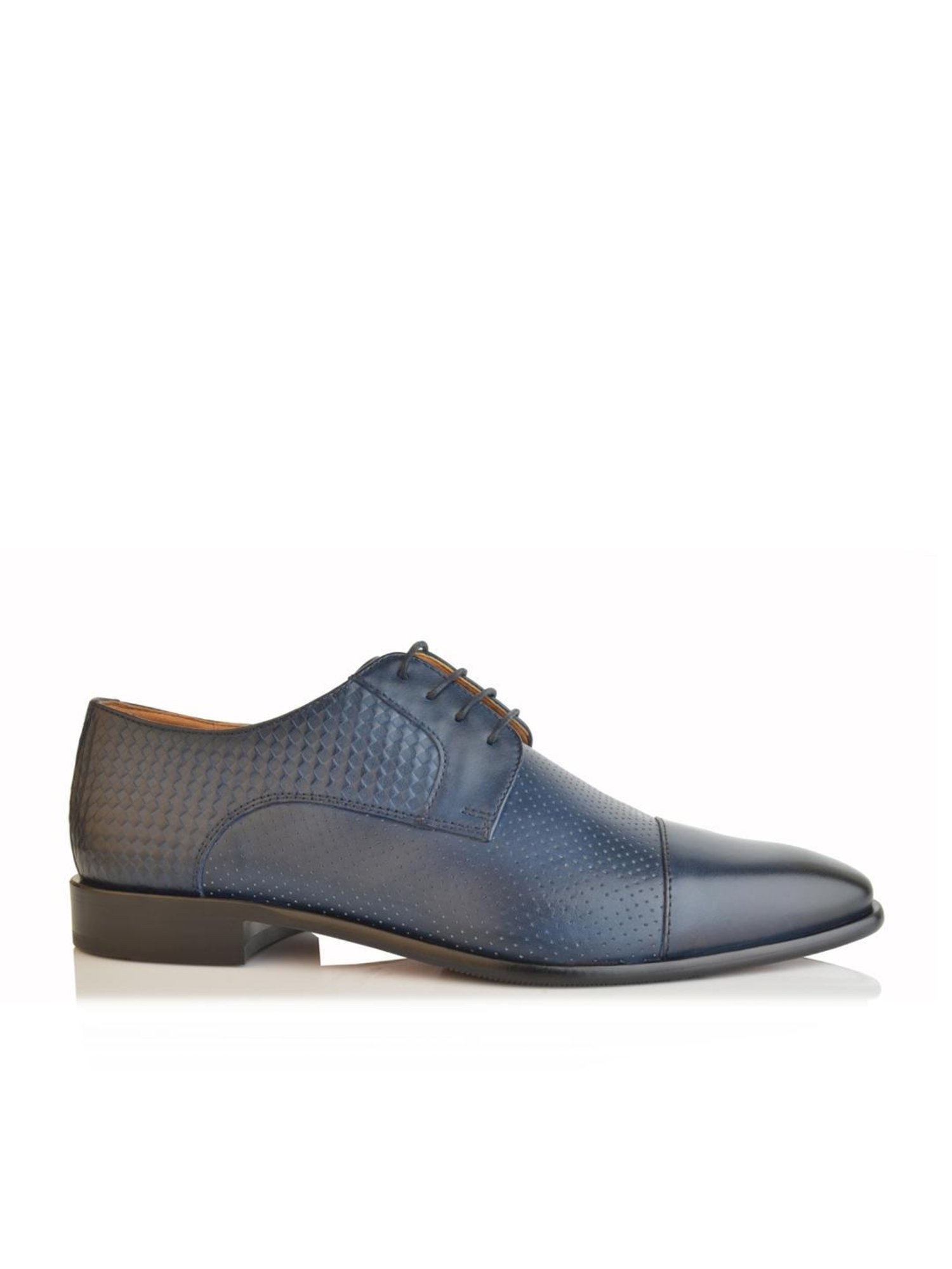 Language Shoes Men's Basil Navy Derby Shoes