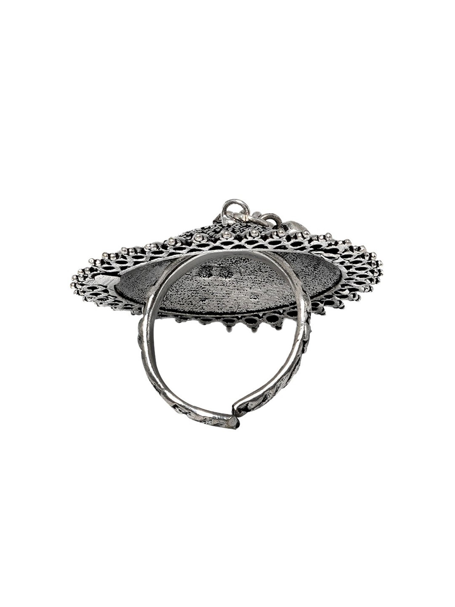 Teejh Stuti Silver Oxidised Jewellery Set