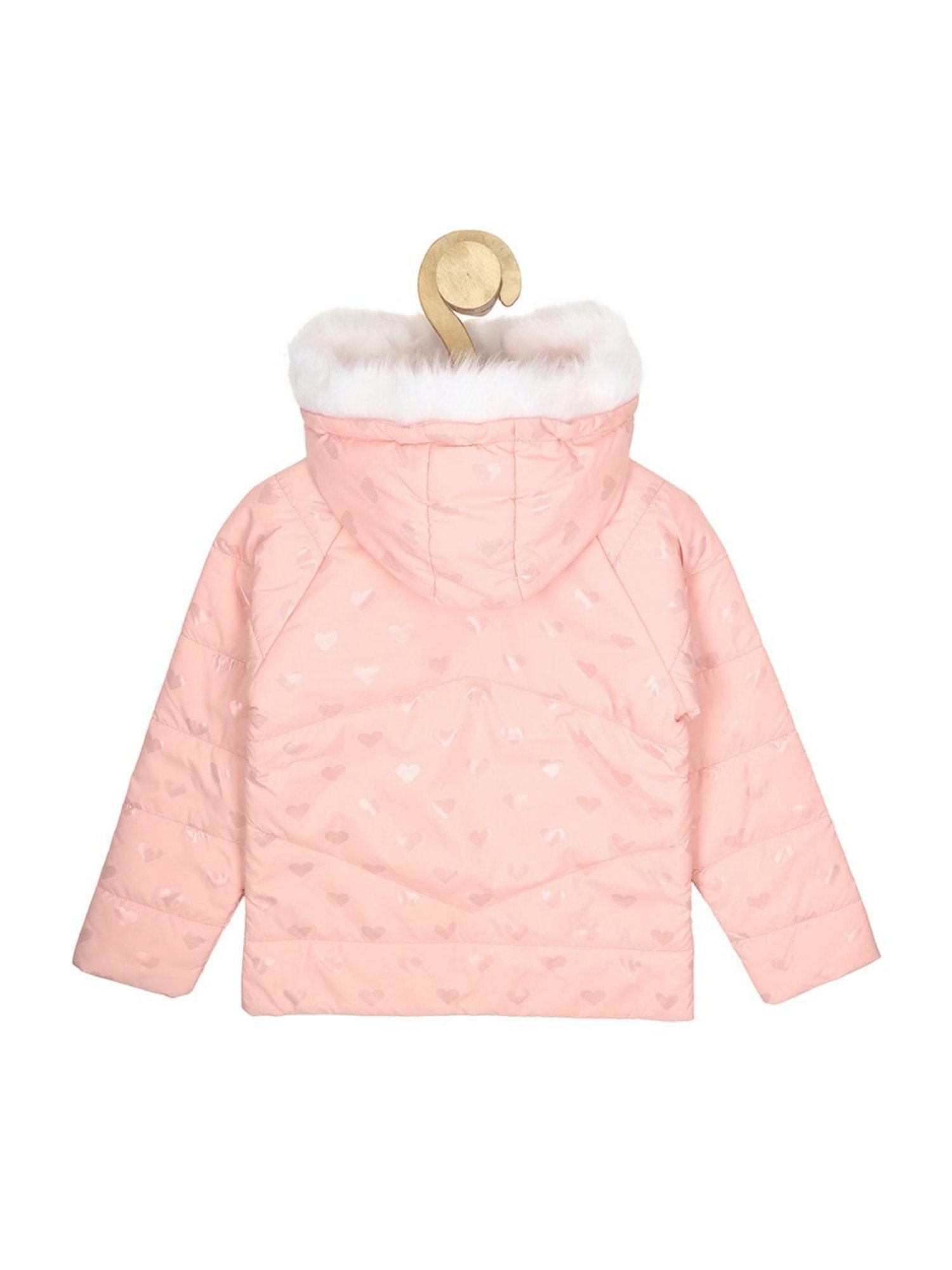 Elle Kids Black Self Pattern Jacket