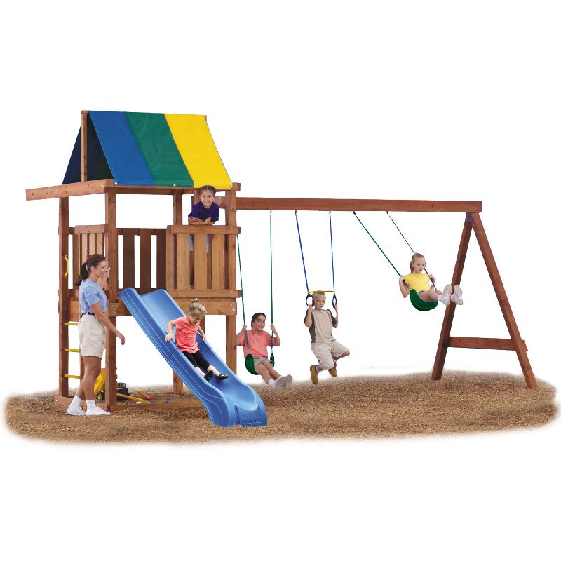 Swing-N-Slide Wrangler Deluxe Playset Hardware Kit with Slide (lumber not included)