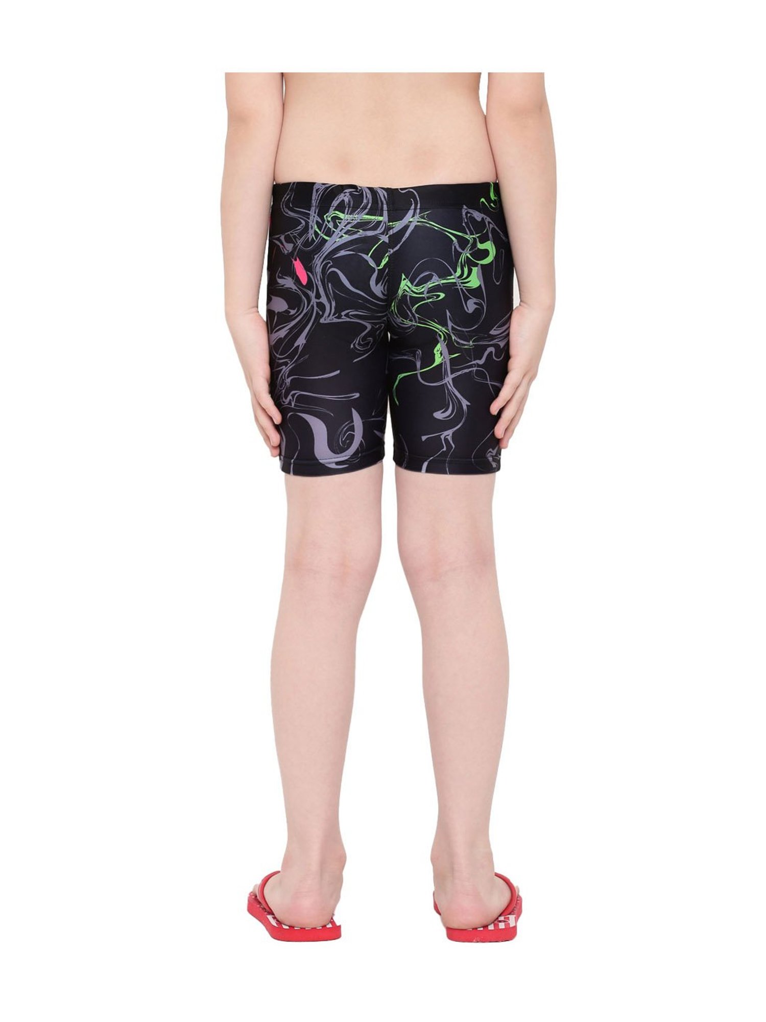 IO Kids Black Printed Jammers