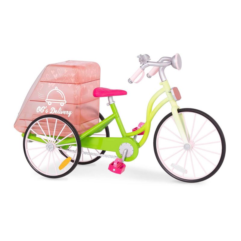Our Generation Delivery Bike with Play Food for 18" Dolls