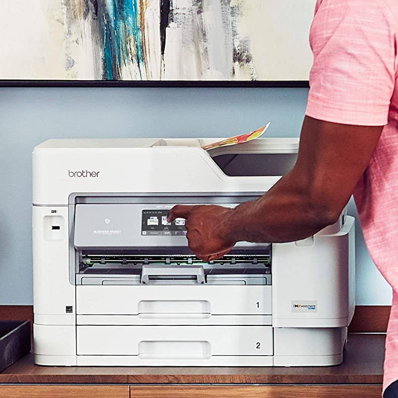 Inkjet Printer, MFC-J5945DW, INKvestmentTank Color Inkjet All-in-One Printer with Wireless, Duplex Printing, NFC and Up to 1-Year of Ink-In-box,  Dash Replenishment Ready