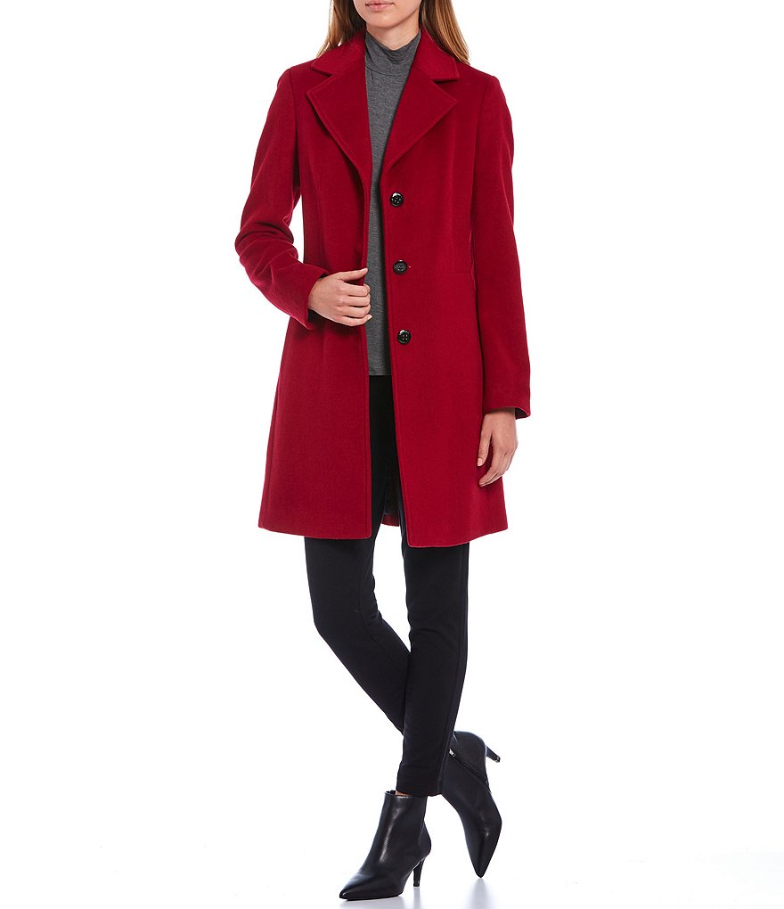 Kenneth Cole New York Short Water-Resistant Stand Collar Hooded Long Sleeve Chevron Puffer Jacket