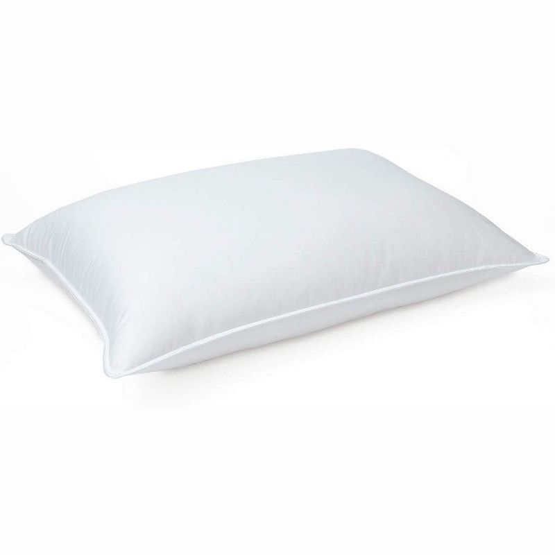 Downlite Soft White Goose Down Hypoallergenic Pillow &ndash; Perfect for Stomach Sleepers Standard