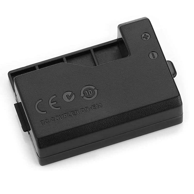 AC Power Adapter Kit Replacement DRE10 DC Coupler Charger Kit Compatible with Canon EOS Rebel T3 T5 T6 T7 T100 Kiss X50 Kiss X70 EOS 1100D Cameras and More Replacement for LPE10