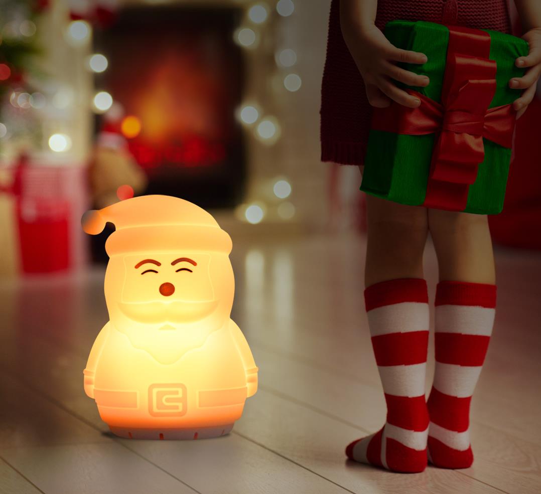 Glowing Kids Nightlight with Bluetooth Speaker  Santa
