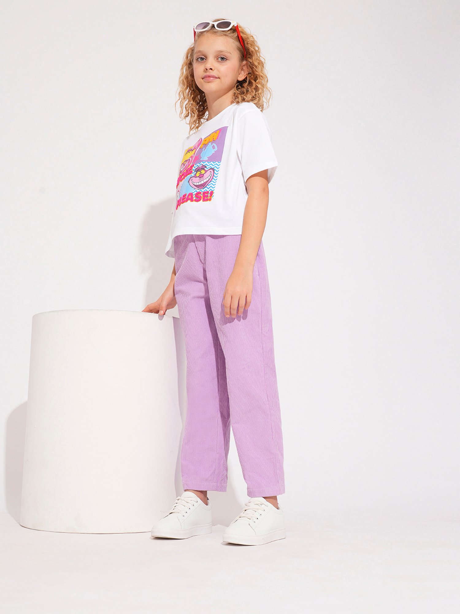 VERO MODA GIRL Kids Cloud Dancer Cotton Graphic T-Shirt