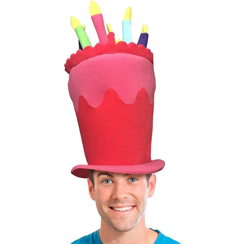 Funky Fresh Top Hat w/ Candles Adult Foam Costume Hat - One Size