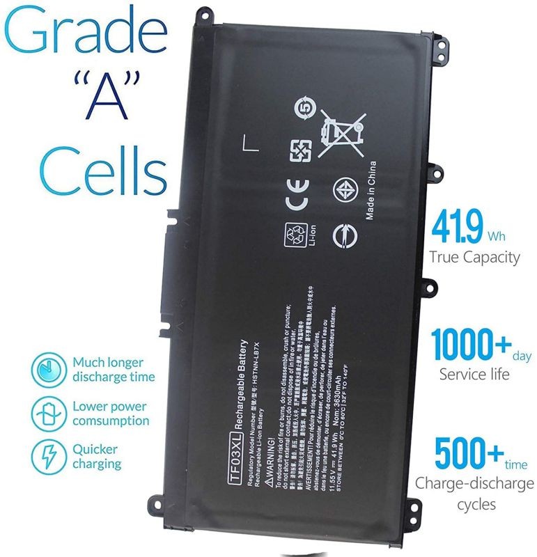 LXHY TF03XL 11.55V 41.9WH Laptop Battery Compatible with HP Pavilion 15-CC 15-CD 15-cc154cl 15-cc060wm 15-cc152od 15-cc055od 17-AR050WM 4 Cells Replacement HSTNN-IB7Y 920046-121 920046-421 HSTNN-LB7X