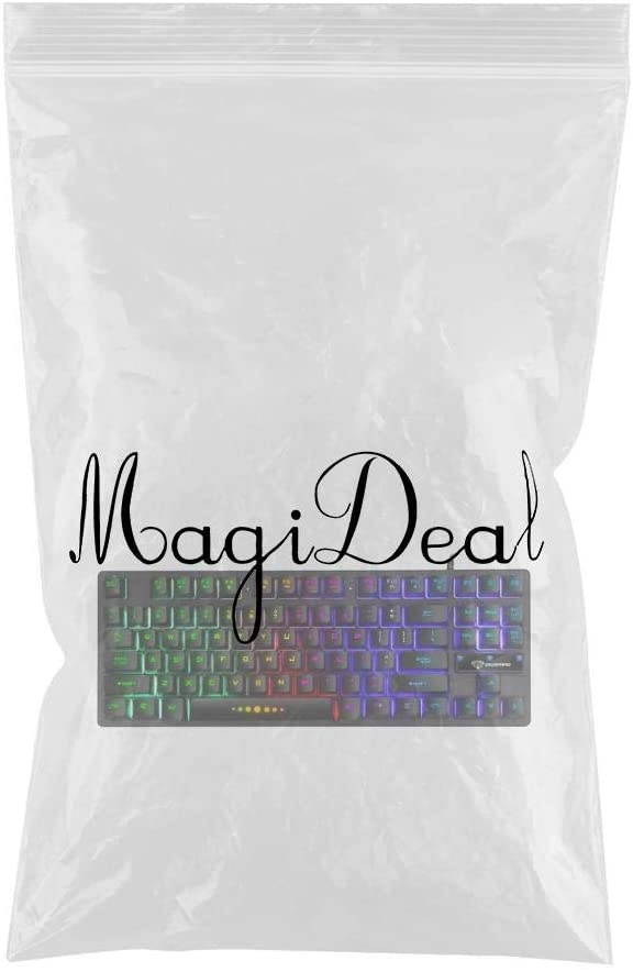 MagiDeal 87 Keys Mechanical Keyboard RGB Rainbow Backlit for Windows PC Gamers