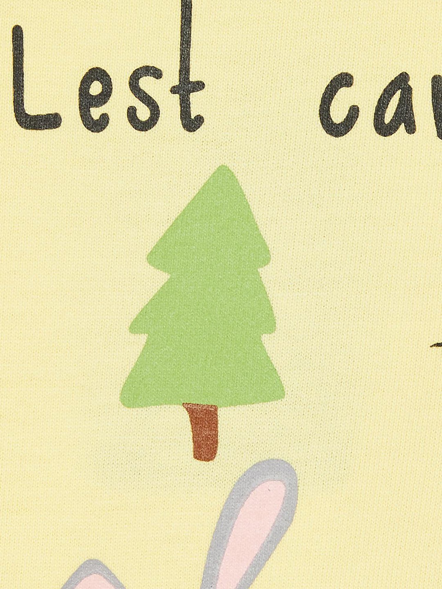 Lifestyle Yellow Round Neck Full Sleeve Chest Print Cotton Sweatshirt