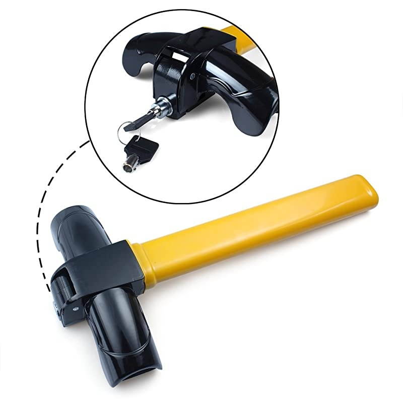 1 PCS Universal AntiTheft Car Auto Security Rotary Steering Wheel Lock