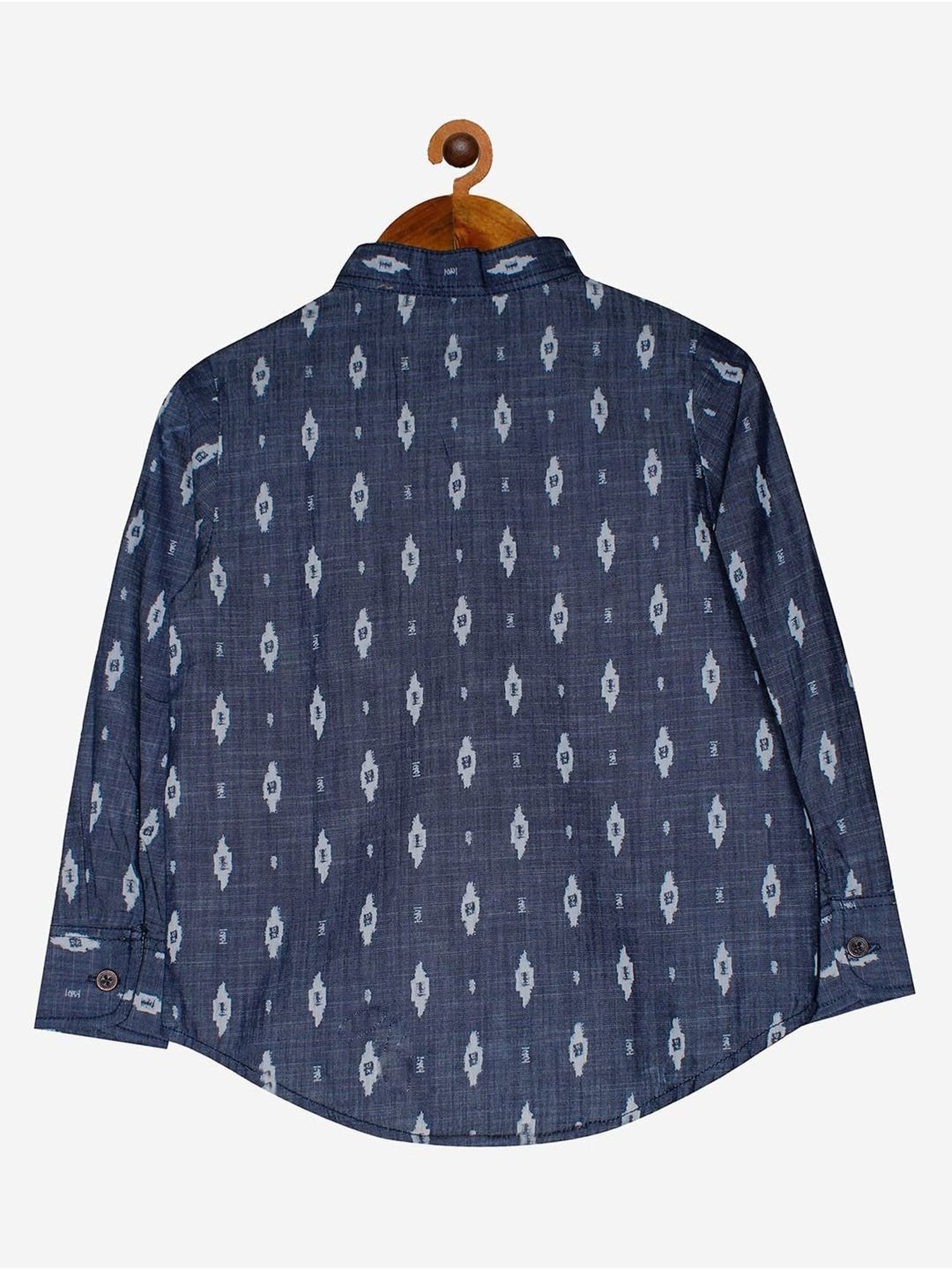 Kiddopanti Kids Grey Printed Full Sleeves Shirt