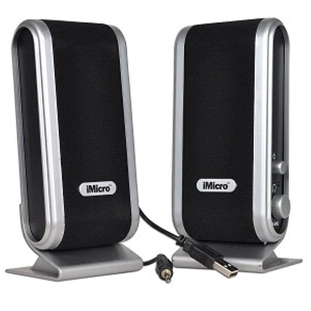 iMicro SP-IMD168B 2 Channel USB Powered PC Desktop Computer Speakers
