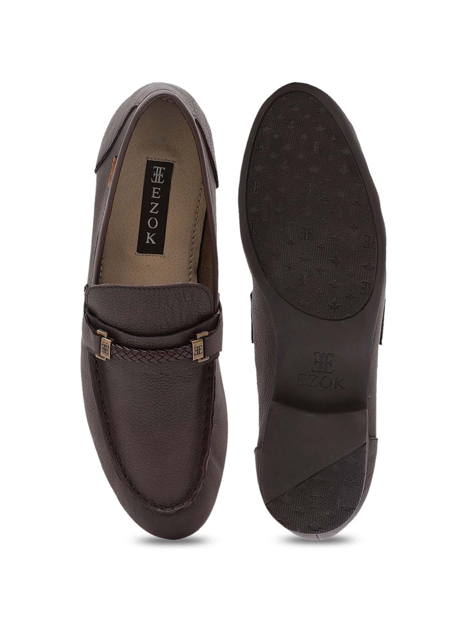 EZOK Men's Brown Casual Loafers