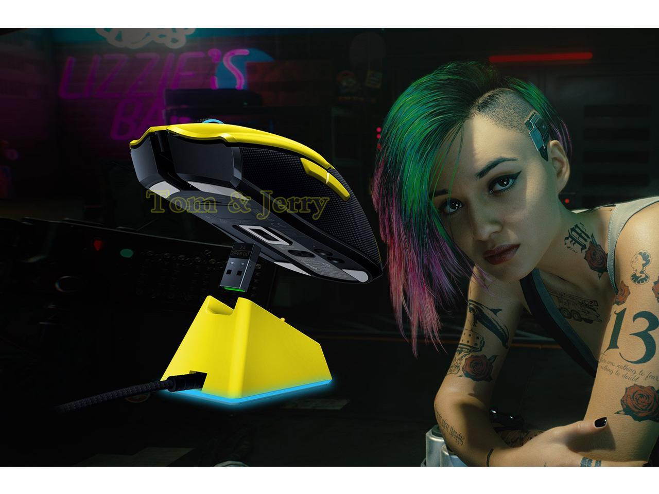 Razer Viper Ultimate with Charging Dock - Cyberpunk 2077 Edition Ambidextrous Gaming Mouse with Razer HyperSpeed Wireless