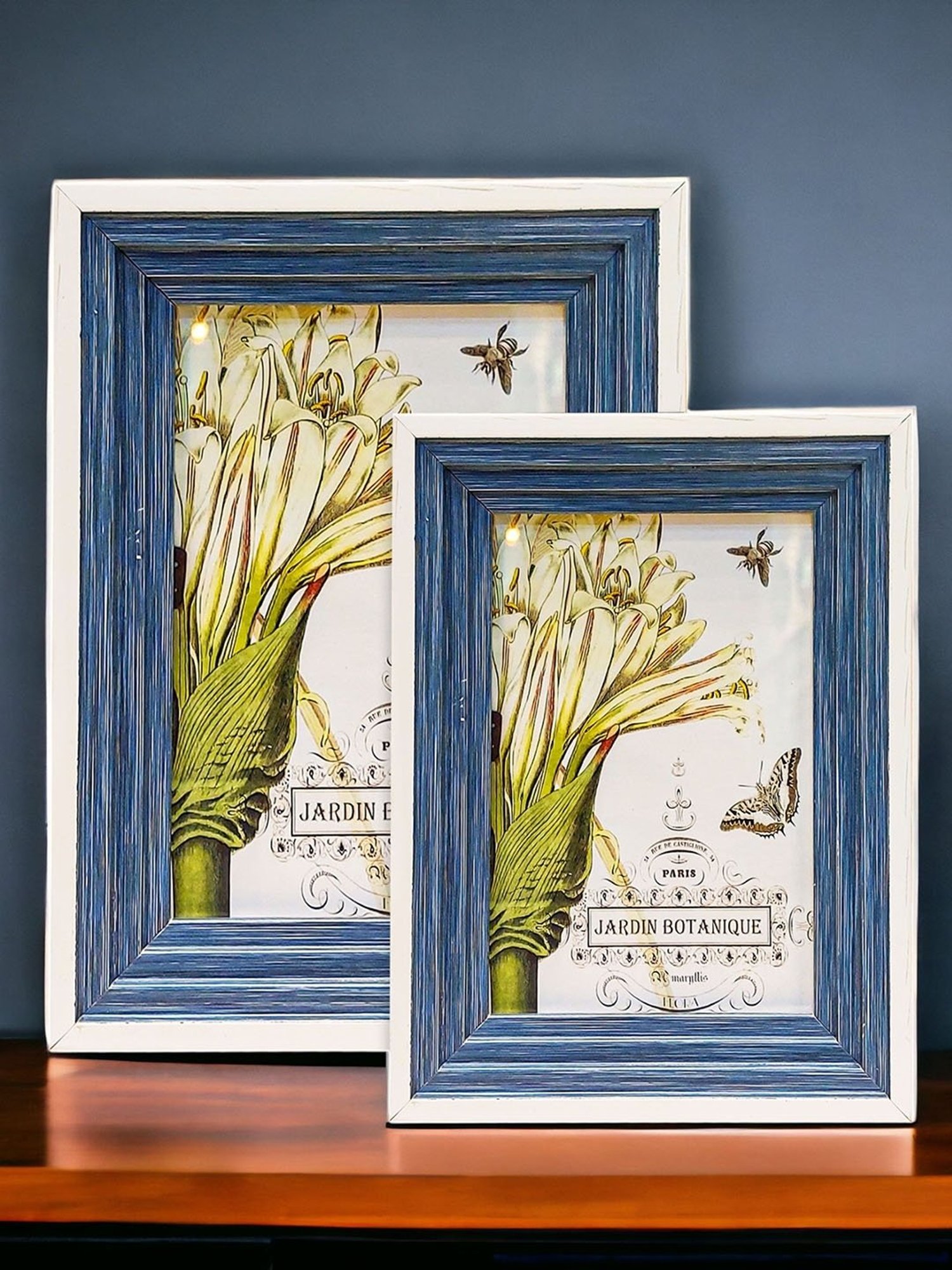 House This Kangto Brown & White Wood Photo Frame Gift Set