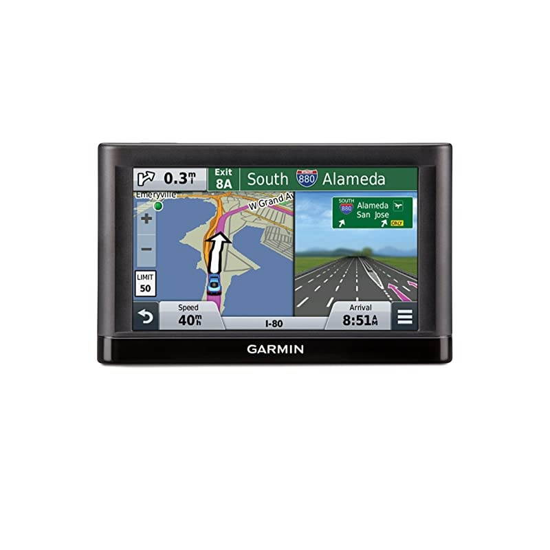 nvi 55LM GPS Navigators System with Spoken TurnByTurn Directions Preloaded Maps and Speed Limit Displays Lower 49 US States