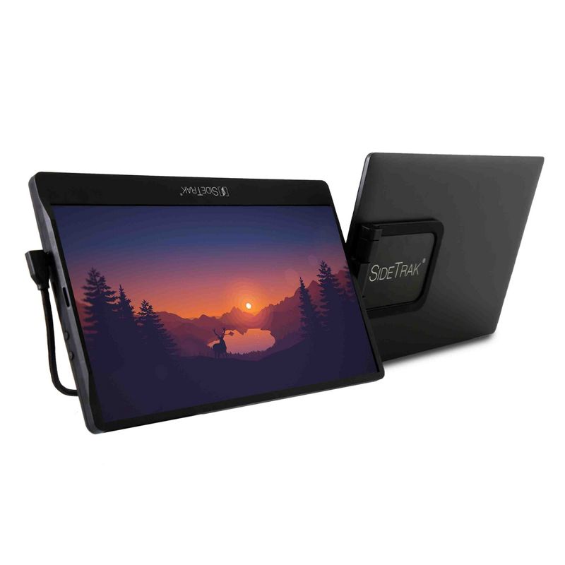 SideTrak Swivel 12.5" Attachable Portable Monitor for Laptop - IPS Full HD 1920x1080 USB Display - Black