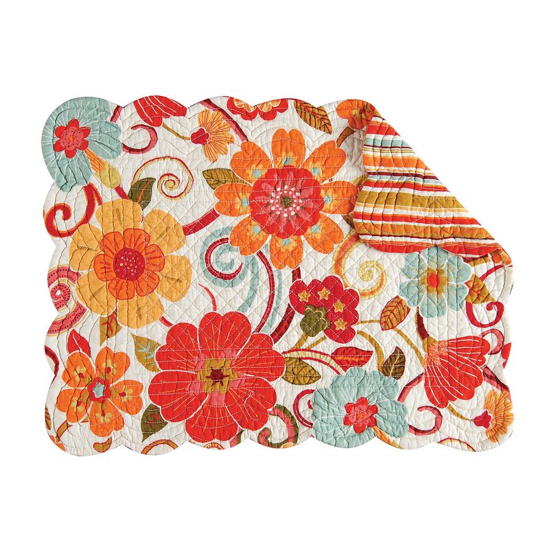 10 Pieces 14.4" Gold Leaf-Shaped Vinyl Placemats, Washable Table Mats Set for Party Decorations and Catering Events