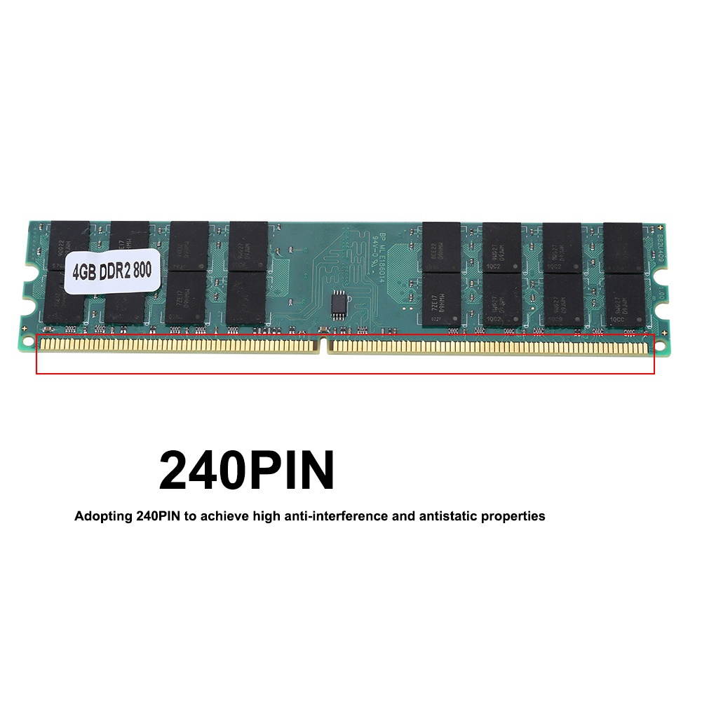 4GB Large Capacity DDR2 Memory Module 800MHz Fast Data Transmission RAM DDR2 4GB for AMD