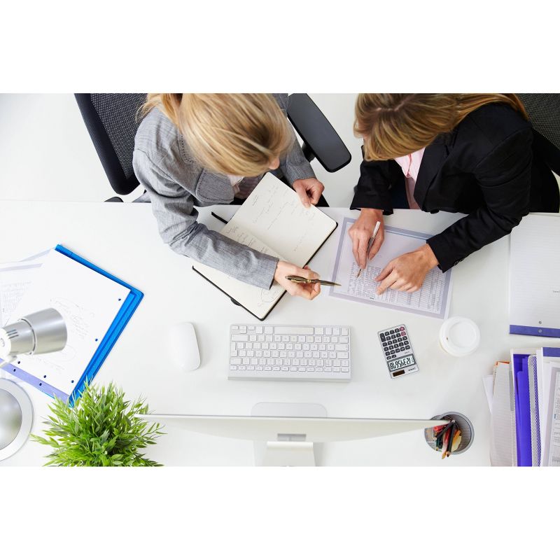 Casio HS8VA Solar Powered Pocket Calculator - Silver