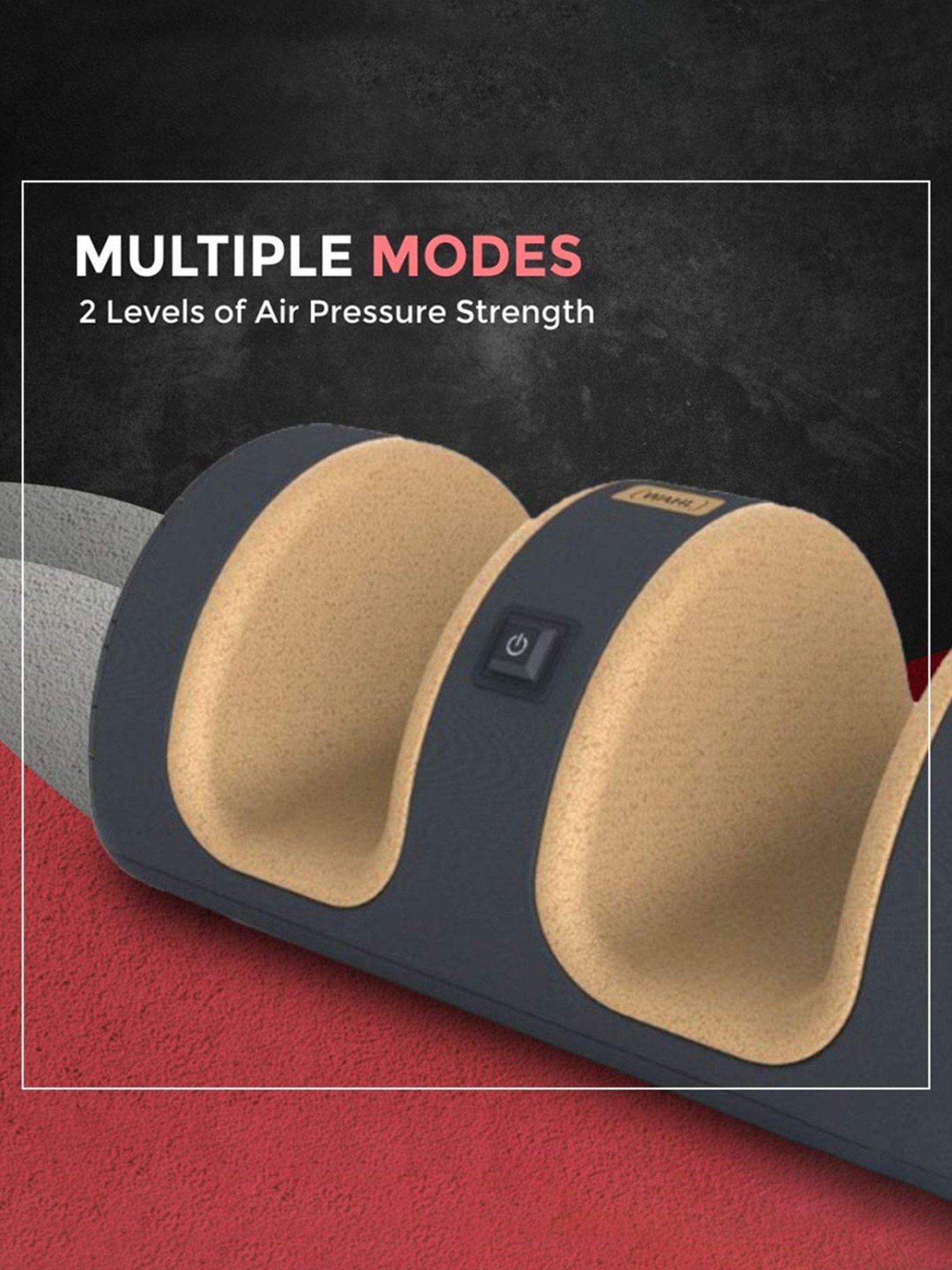 Wahl WMFM6-0124 Air Pressure Electric Massager with Ergonomic Design (Grey)