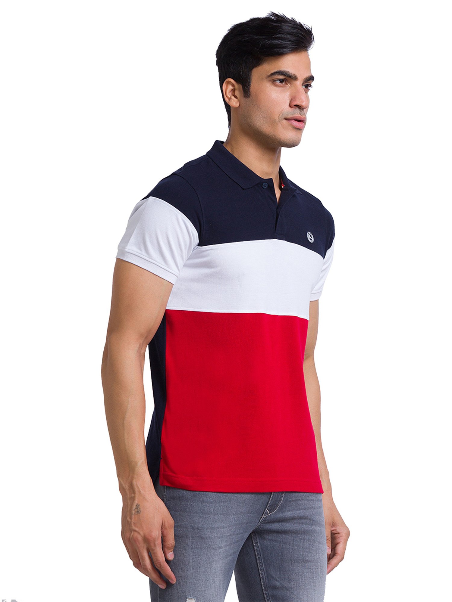 Parx Multicolor Regular Fit Polo T-Shirt