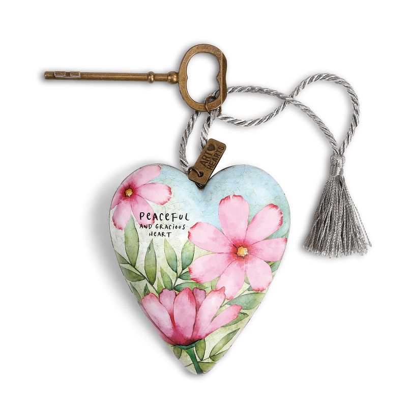 DEMDACO October Art Heart 4 x 4 - Pink