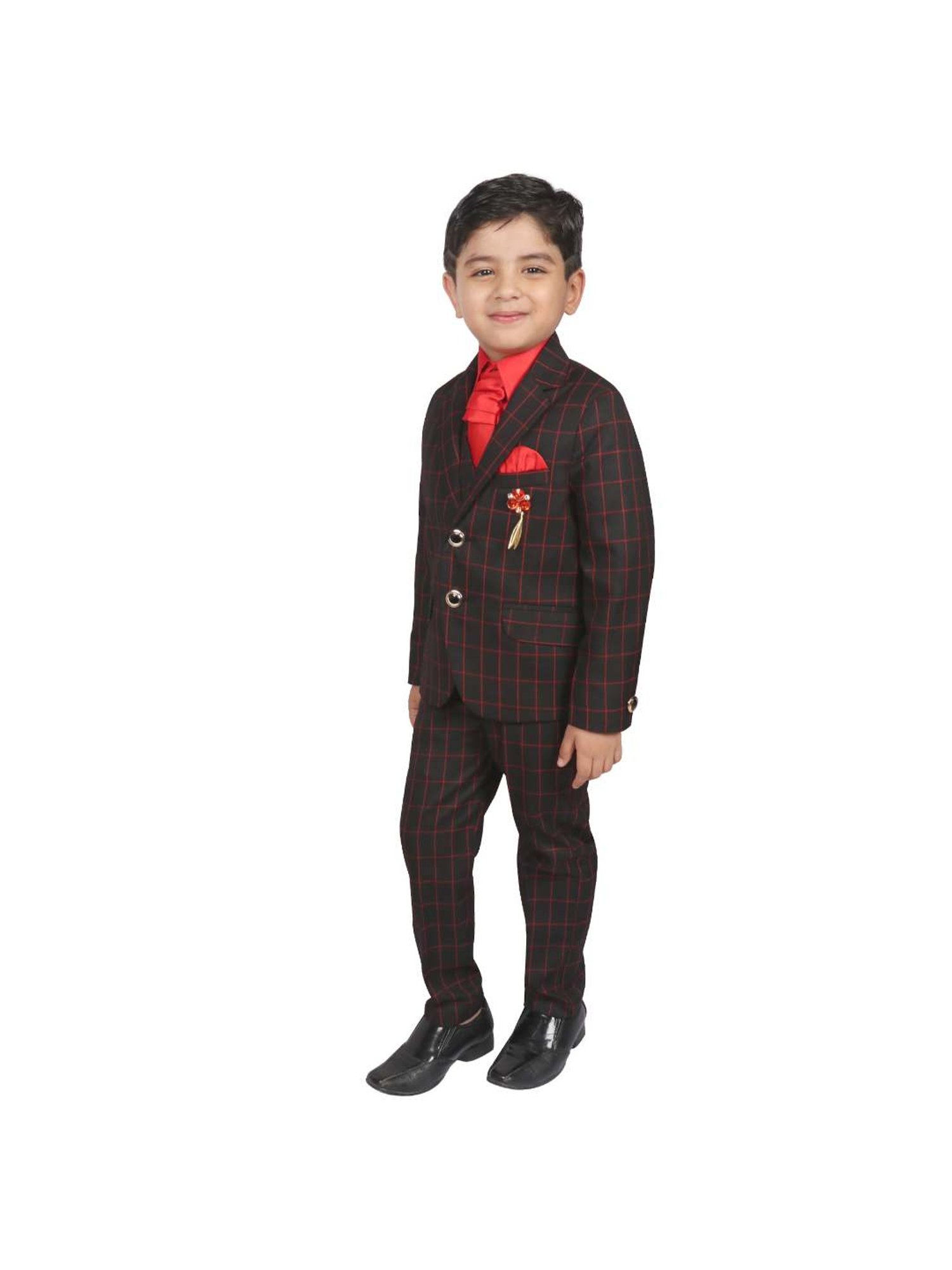 Blue Giraffe Kids Black & Pink Regular Fit Shirt Set