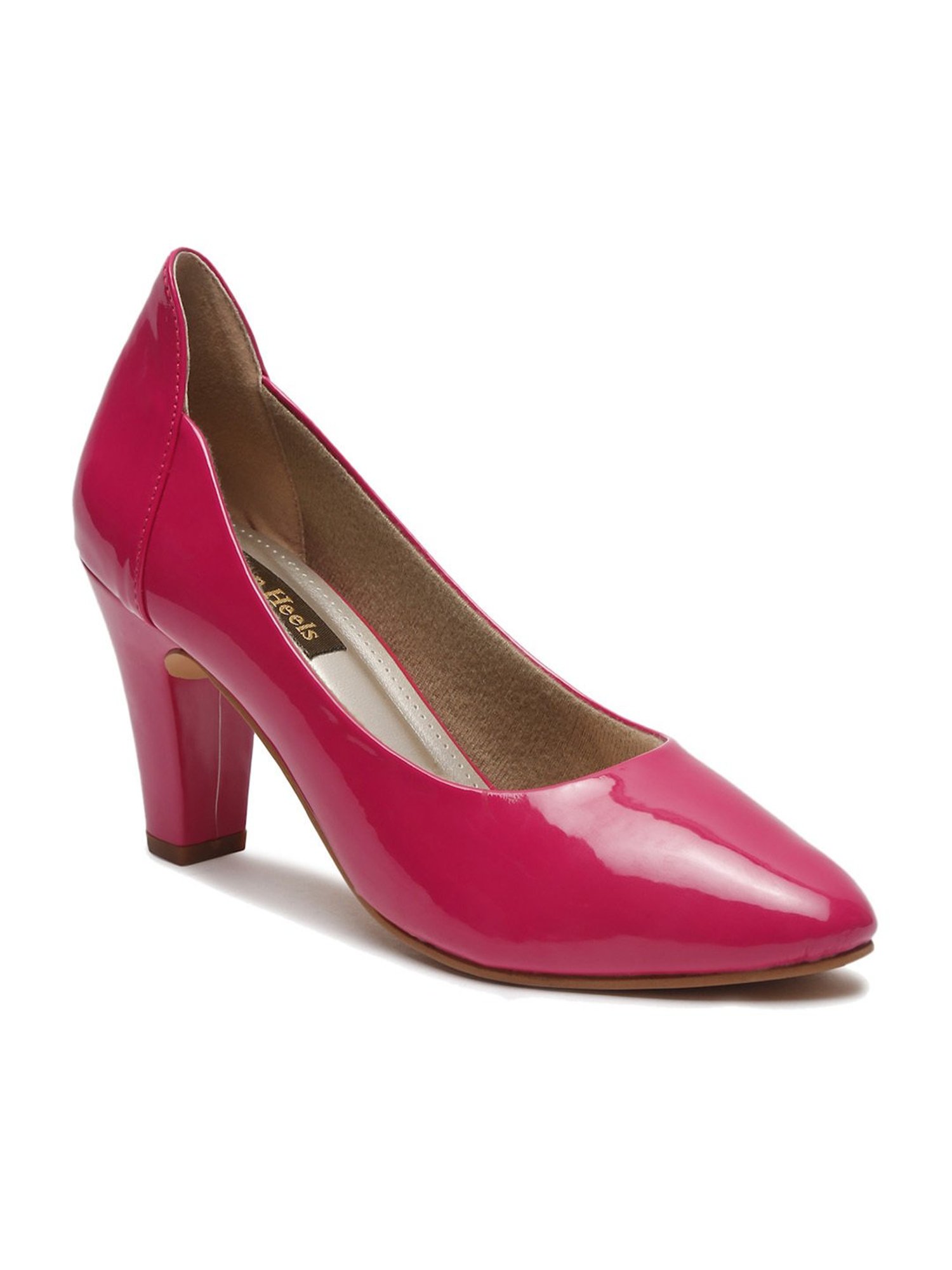 Flat N Heels Women's Pink Formal Pumps