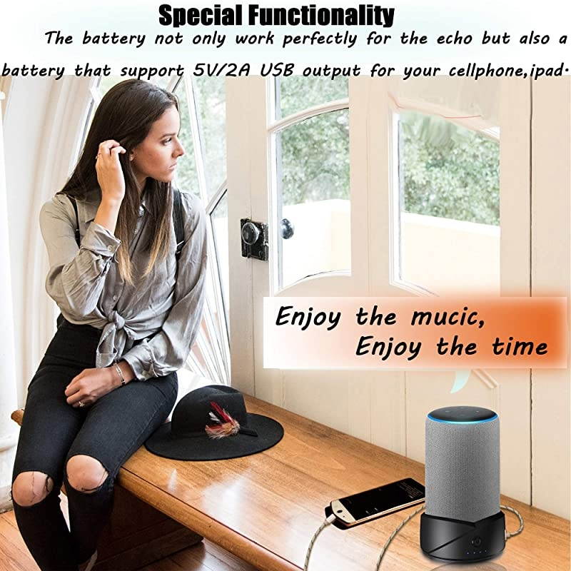 Battery Base for  Echo 3rd Gen and Echo Plus 2nd Generation Battery Base Makes them Not for Echo 2nd Generation and Echo Plus 1st Generation