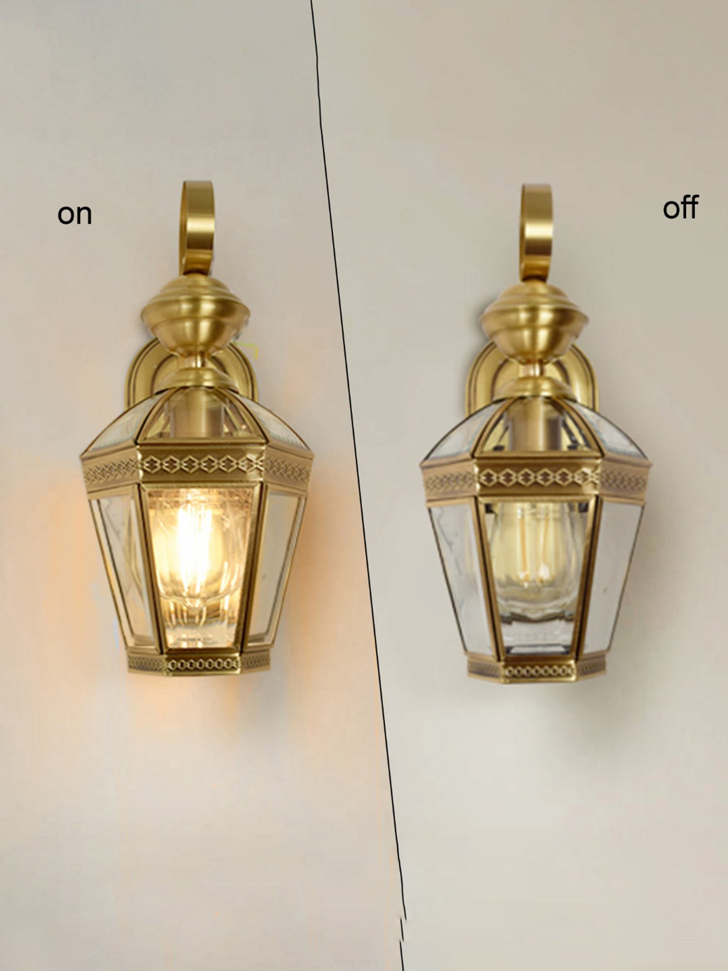Kapoor E Illuminations Thorton Classic Golden Metal Wall Sconce - Set of 1