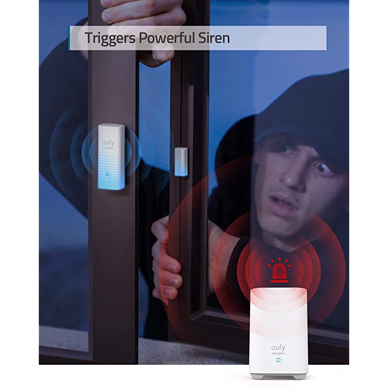 Security Entry Sensor Detects Opened and Closed Doors or Windows Sends Alerts Triggers Siren 2Year Battery Life Requires  Security HomeBase Links with HomeBaseConnected Devices