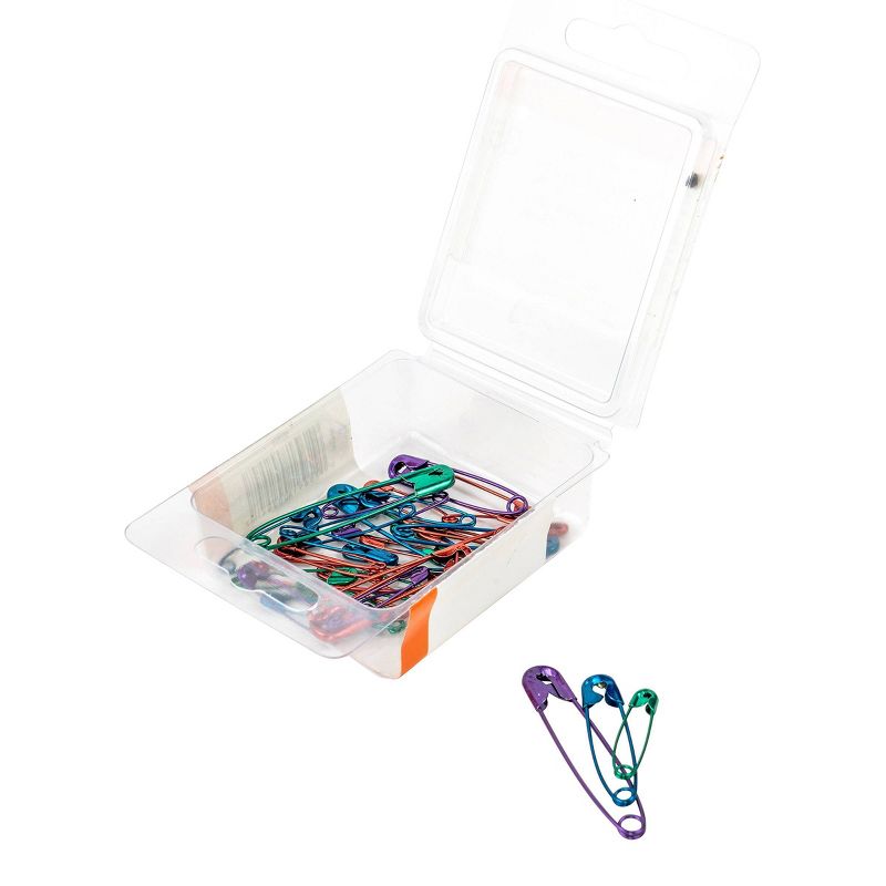 Singer 180ct Safety Pin Bundle Black/White/Metallic