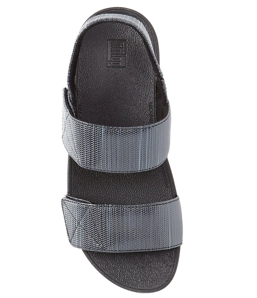 FitFlop Mina Textured Glitz Two Banded Wedge Sandals