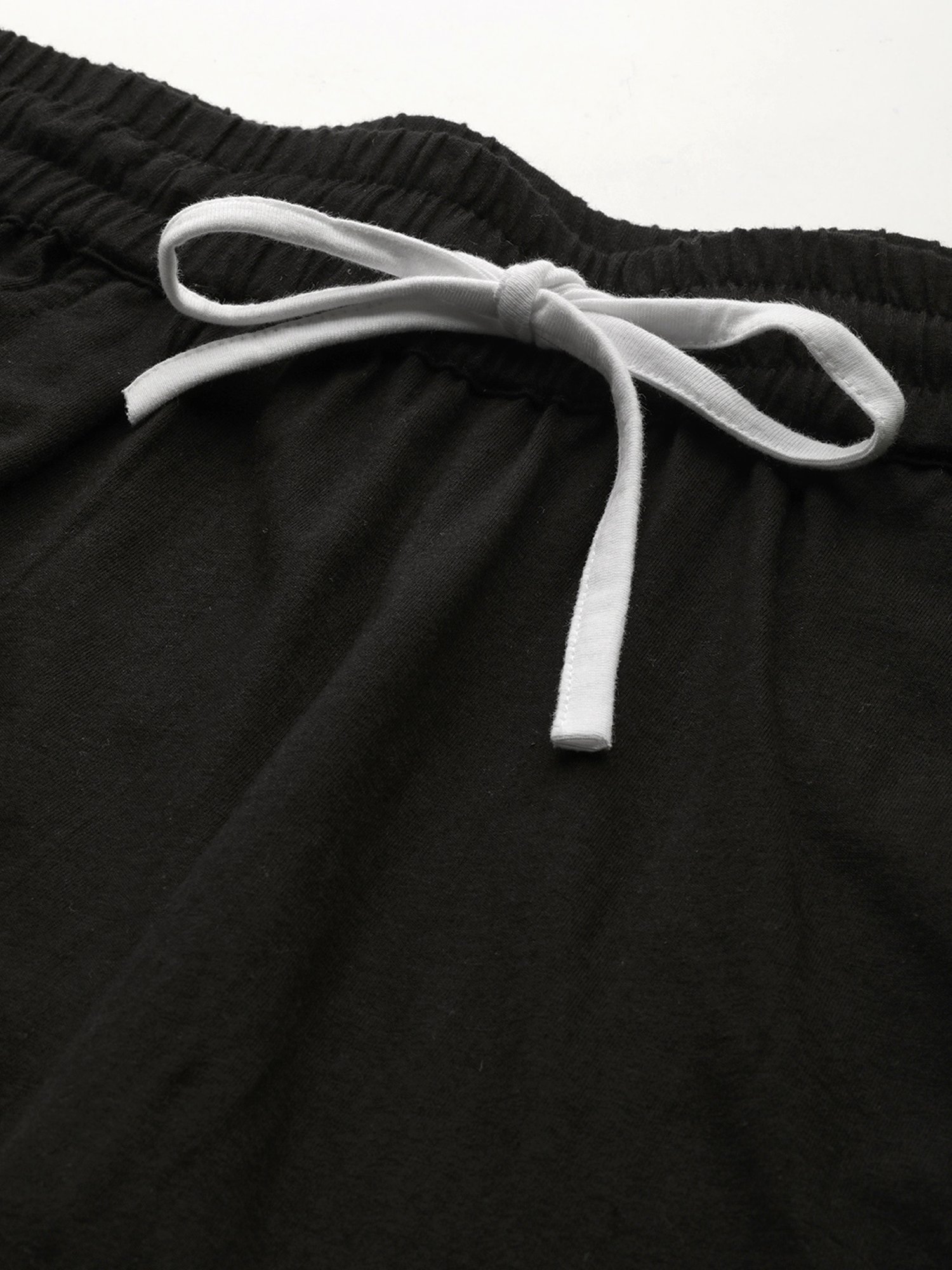theRebelinme Black Cotton Shorts