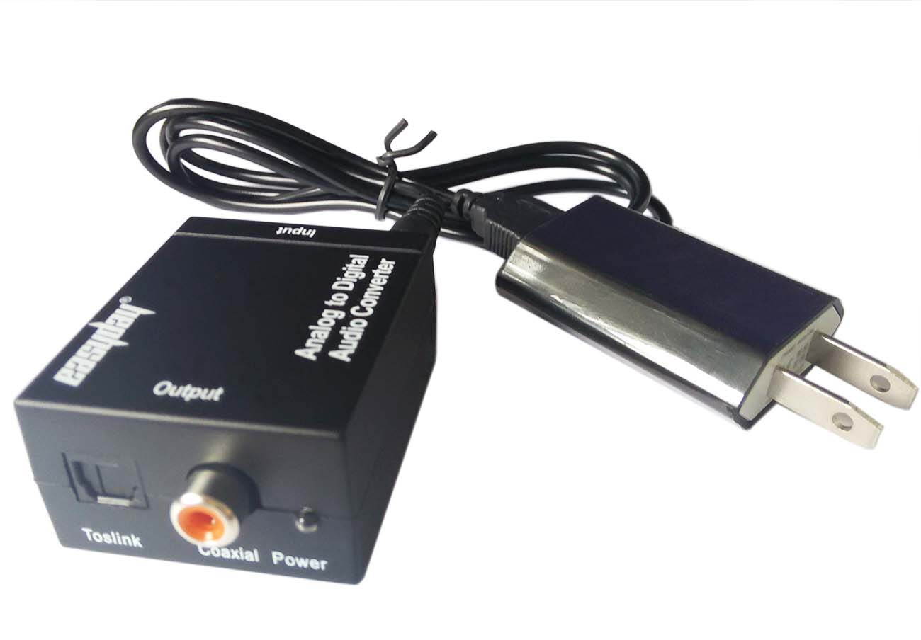 Analog to Digital Audio Converter, Easyday Analog RCA  to Digital Coaxial Toslink Optical Audio Converter Adapter
