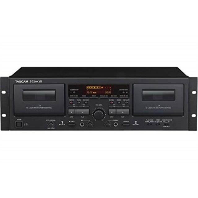 Tascam 202MKVII Rackmount USB Dual Cassette Deck