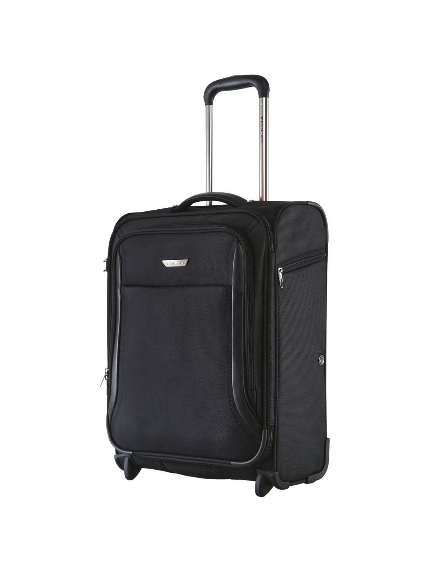 Roncato Biz 2.0 Nero Solid Soft Cabin Trolley Bag -21 cm