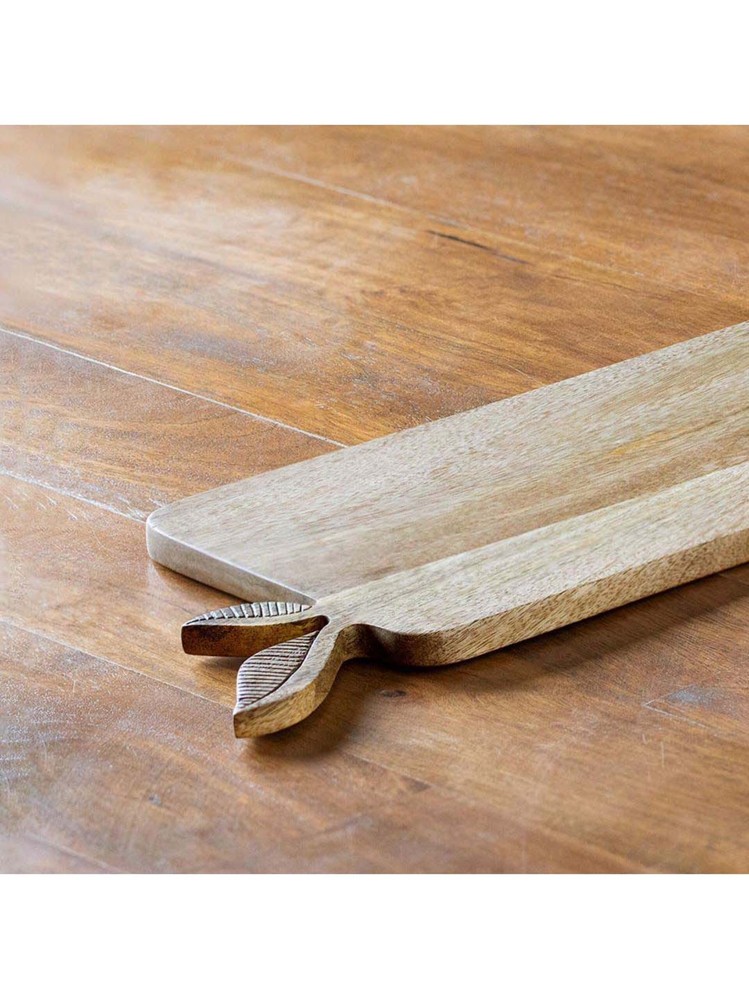 ellementry Natural Mango Wood Rectangular Chopping Board - Set of 1