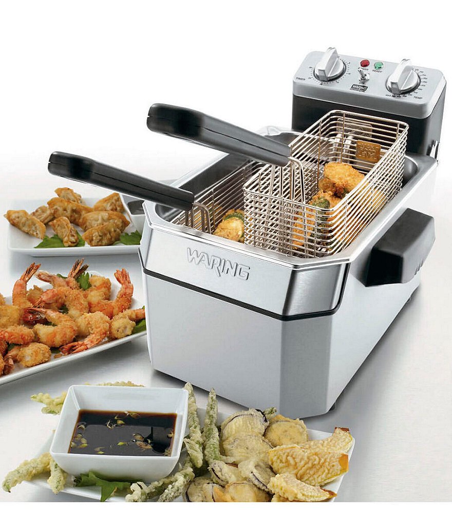 Waring Commercial Heavy-Duty Commercial Countertop Deep Fryer - 10 lb. Capacity
